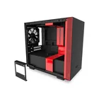NZXT Obudowa H210 z oknem, Czarno-czerwona
