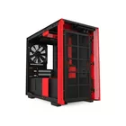 NZXT Obudowa H210 z oknem, Czarno-czerwona
