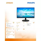 Philips Monitor 21,5 cali 221V8 VA HDMI