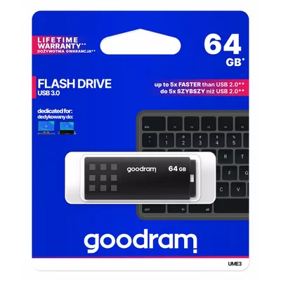 GOODRAM Pendrive UME3 64GB USB 3.0 Czarny