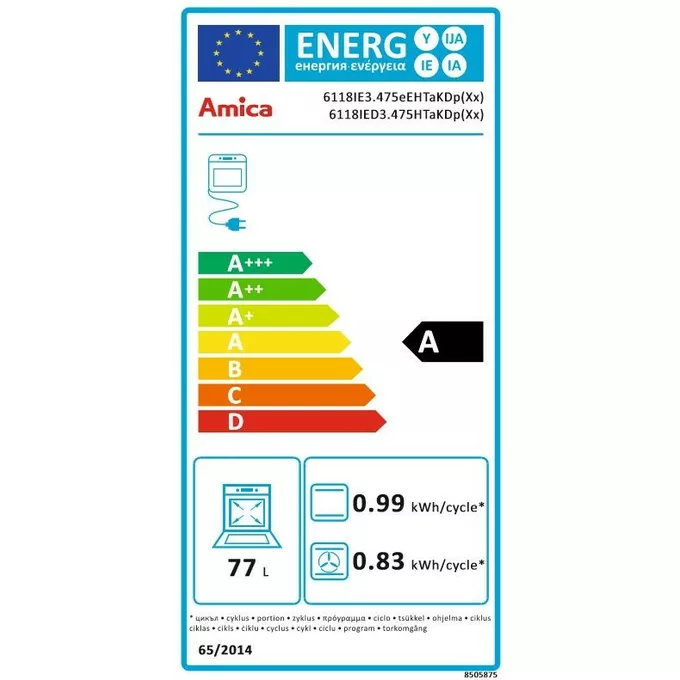 Amica Kuchnia indukcyjna wolnostojąca 6118IED3.475HTaKDp(Xx)