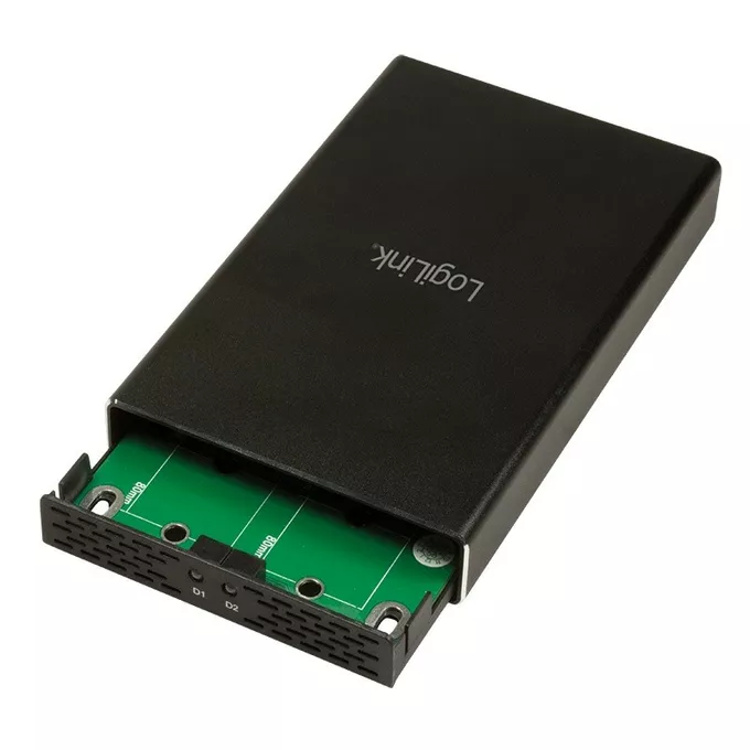 LogiLink Zewnętrzna obudowa SSD 2x M.2 SATA, USB3.1 gen2, Raid