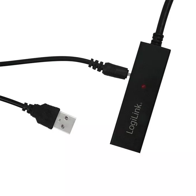 LogiLink Aktywny repeater USB 2.0 A żeński do USB-C męski, dł. 20m