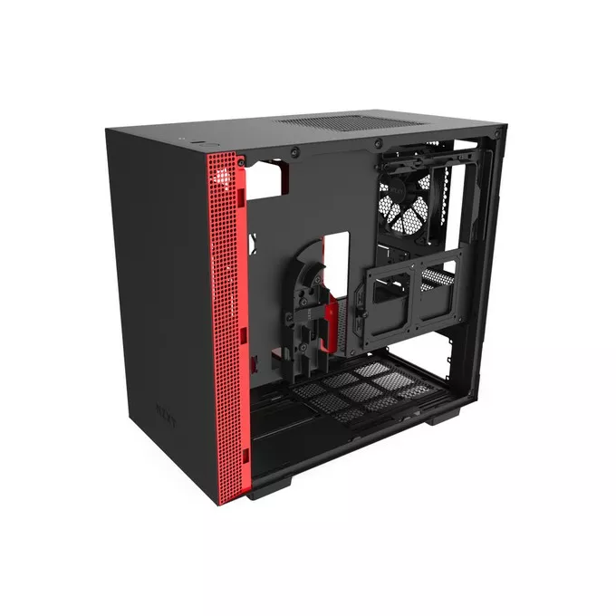 NZXT Obudowa H210 z oknem, Czarno-czerwona
