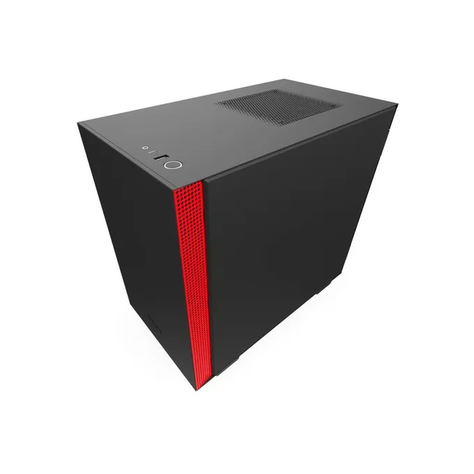 NZXT Obudowa H210 z oknem, Czarno-czerwona