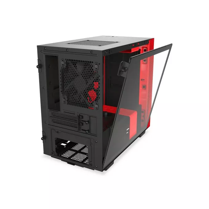 NZXT Obudowa H210 z oknem, Czarno-czerwona