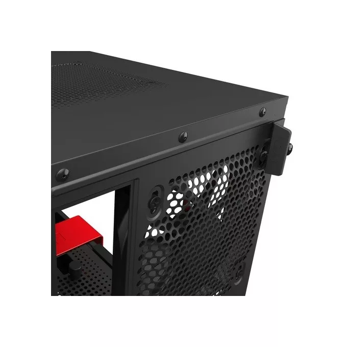 NZXT Obudowa H210 z oknem, Czarno-czerwona