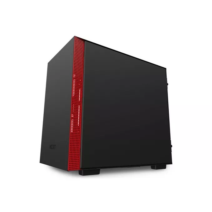 NZXT Obudowa H210 z oknem, Czarno-czerwona