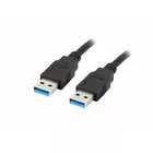 Lanberg Kabel USB-A M/M 3.0 0.5m Czarny