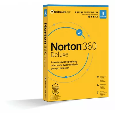 Norton Norton 360 DELUX 25GB PL 1 Użytkownik 3 Urz±dzenia 1 Rok 21408734