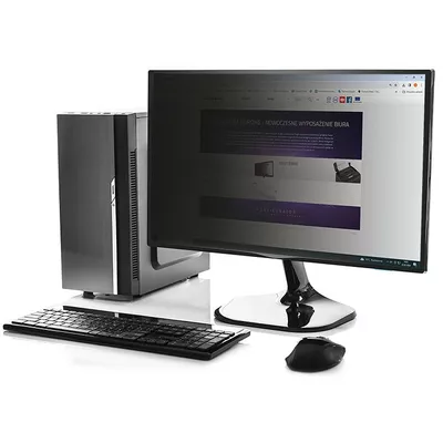 Qoltec Filtr prywatyzujący Rodo | 24 cale | 16:10 | Czarny