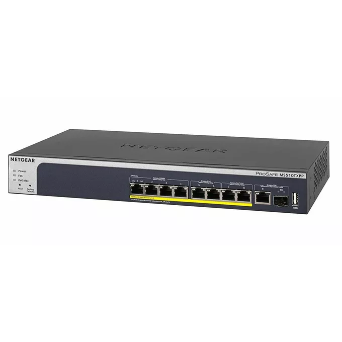 Netgear Switch MS510TXPP 8xRJ45 PoE+ Multi-Gigabit 1xSFP+