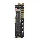 Armac Listwa zasilająca Z5 3m 5x230V 10A  Z5/30/CZ czarna