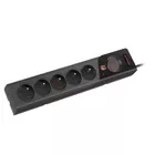 Armac Listwa zasilająca Z5 3m 5x230V 10A  Z5/30/CZ czarna