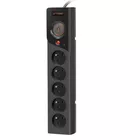 Armac Listwa zasilająca Z5 1.5M 5x230V 10A Z5/15/CZ czarna