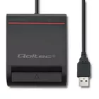 Qoltec Inteligentny czytnik chipowych kart ID | USB2.0 | Plug&amp;play