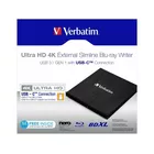 Verbatim Nagrywarka BLU-RAY USB-C 3.1 zewnętrzna x6 Ultra HD 4K