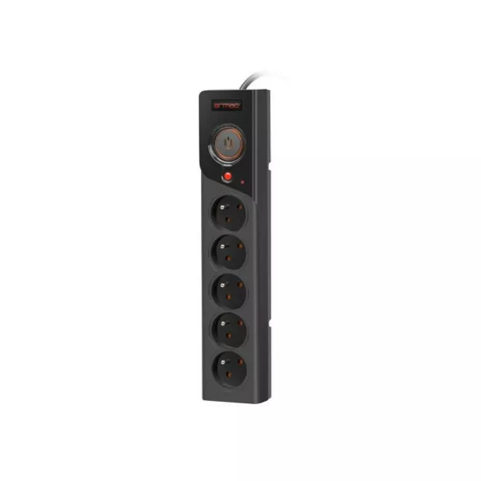 Armac Listwa zasilająca Z5 3m 5x230V 10A  Z5/30/CZ czarna