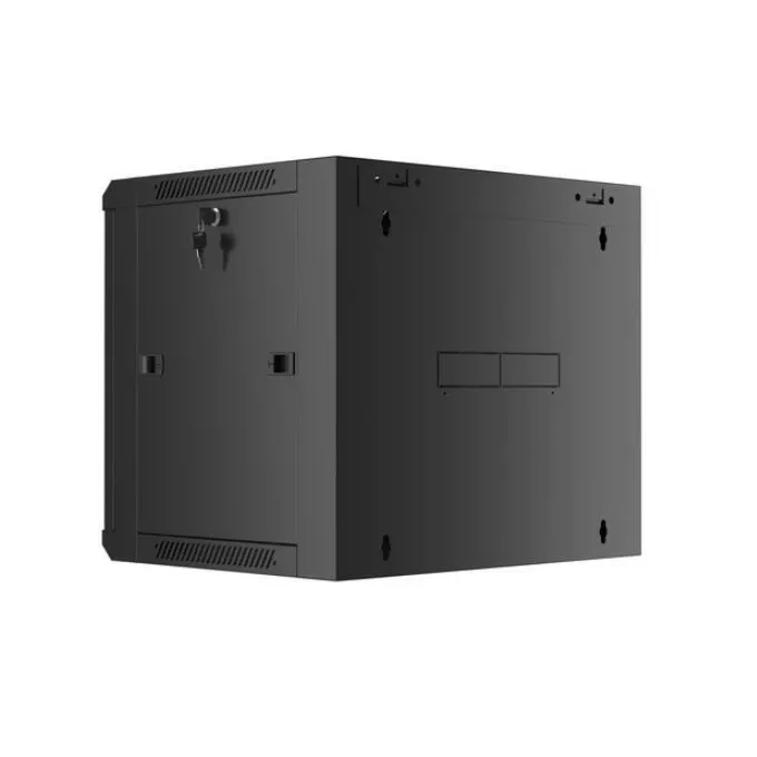 Lanberg Szafa instalacyjna RACK wisząca 19 cali 9U 570X450 CZARNA SZYBKI MONTAŻ