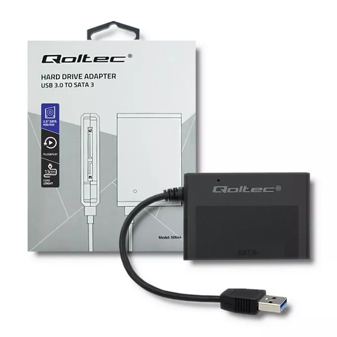 Qoltec Adapter USB 3.0 do dysków HDD/SSD 2.5 cala SATA3