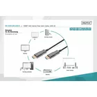 Digitus Kabel połączeniowy hybrydowy AOC HDMI 2.0 Premium HighSpeed 4K/60Hz UHD HDMI A/HDMI A M/M czarny 15m