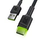 Green Cell Kabel GC Ray USB-USB-C 200cm, podświetlenie LED