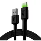 Green Cell Kabel GC Ray USB - USB-C 120 cm, podświetlenie LED