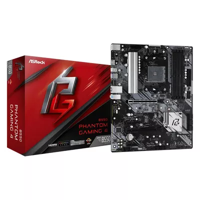 ASRock Płyta główna B550 Phantom Gaming 4 AM4 4DDR4 HDMI M.2 ATX