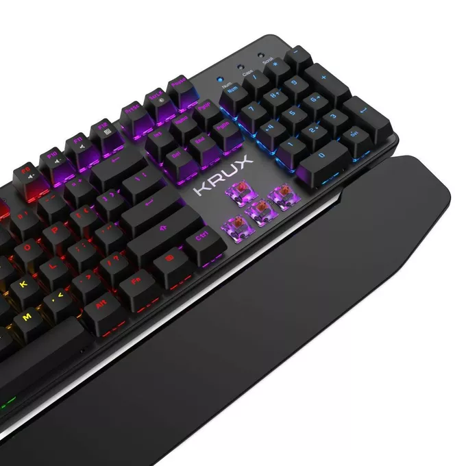 Krux Klawiatura gamingowa - Meteor RGB Outemu Brown