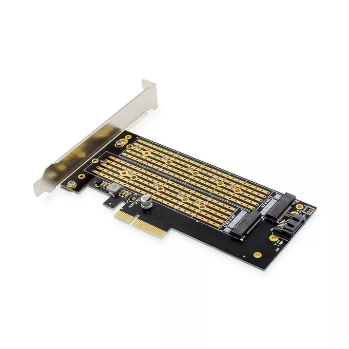 Digitus Karta rozszerzeń (Kontroler) M.2 NGFF/NVMe SSD PCIe 3.0 x4 SATA 110, 80, 60, 42, 30mm
