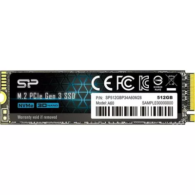 Silicon Power Dysk SSD A60 512GB M.2 PCIe 2200/1600 MB/s NVMe