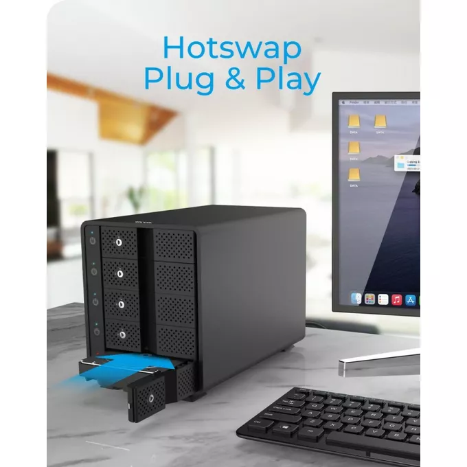IcyBox Obudowa na 5 x HDD 3,5 cala SATA, B-3805-C31 , Single