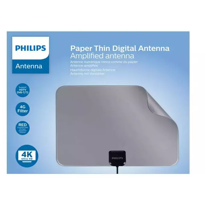 Philips Antena wewnętrzna 2m 3G/4G filter RED