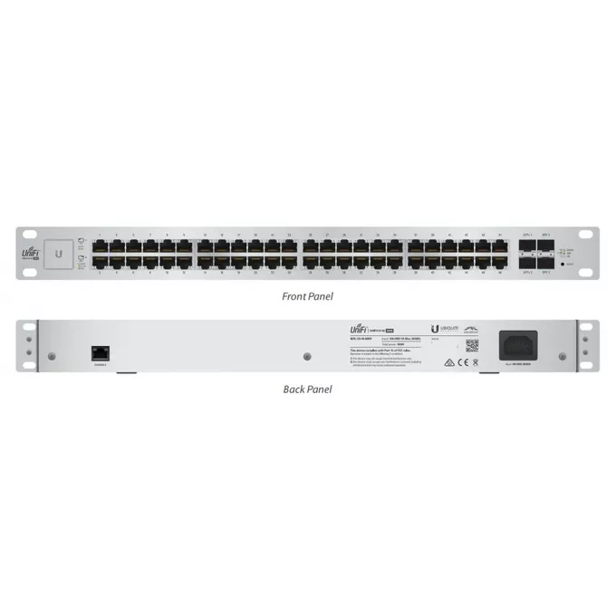 UBIQUITI Przełącznik UniFi Switch 48x1GbE 4xSFP     USW-48
