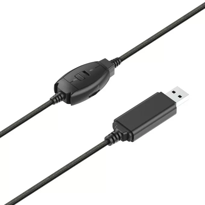 Trust Słuchawki nauszne przewodowe RYDO USB czarne