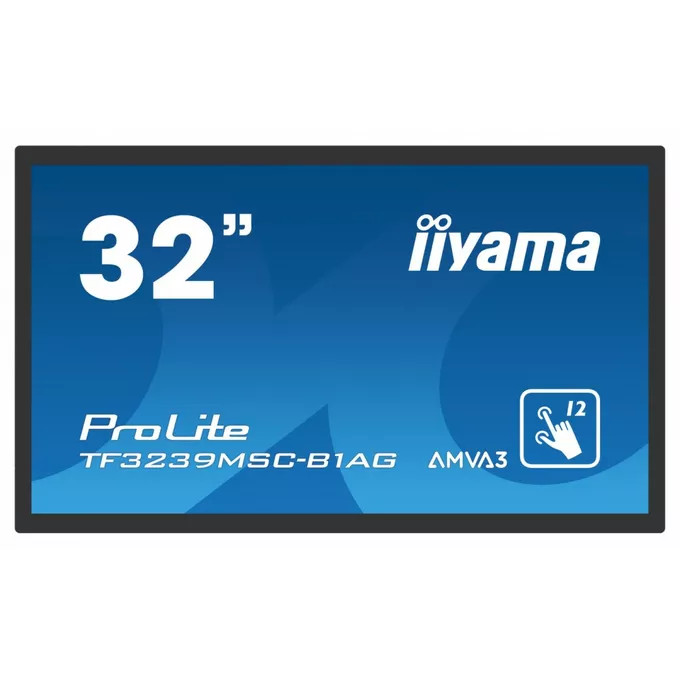 IIYAMA Monitor 32 cale TF3239MSC-B1AG,AMVA,HDMIx2,DP,RJ45,IP54,24/7,POJ.12p
