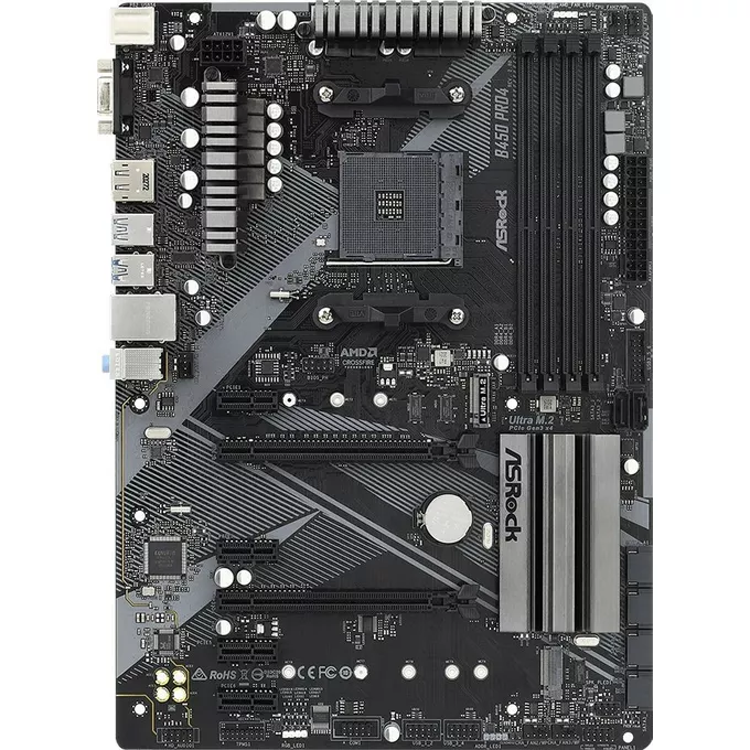 ASRock Płyta główna B450 PRO4 R2.0 AM4 4DDR4 DP/HDMI M.2 USB3.2 ATX