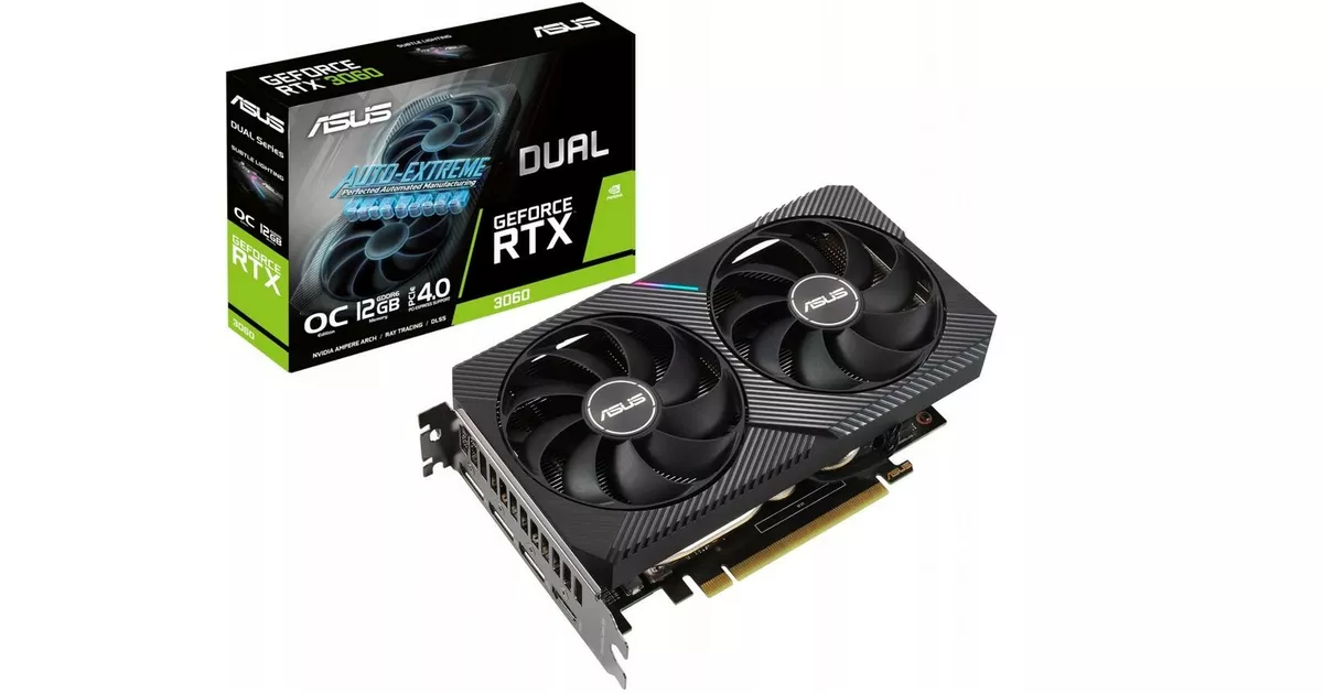 Asus Karta graficzna GeForce RTX 3060 DUAL OC V2 12GB GDDR6 192bit