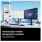 Samsung Monitor 27 cali LS27A600NWUXEN IPS 2560 x 1440 WQHD 16:9 1xHDMI 1xDP 5ms HAS+PIVOT płaski 3Y