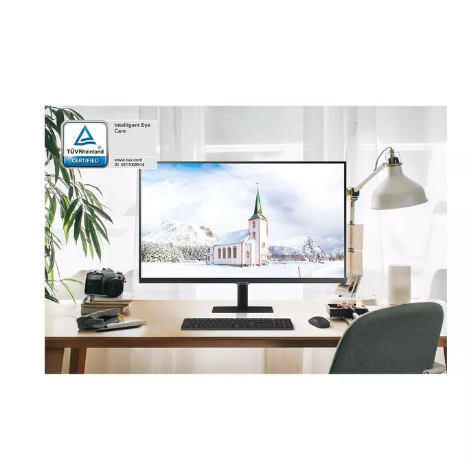 Samsung Monitor 27 cali LS27A600NWUXEN IPS 2560 x 1440 WQHD 16:9 1xHDMI 1xDP 5ms HAS+PIVOT płaski 3Y