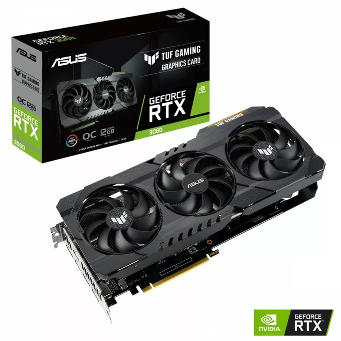 Asus Karta graficzna GeForce RTX 3060 TUF Gaming OC V2 12GB GDDR6 192bit 3DP/HDMI