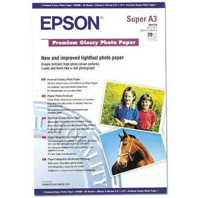 Epson Papier Premium Glossy Photo A3+/ 20 Arkuszy / 250 g/m2