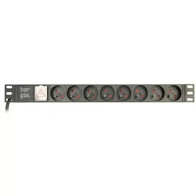 Gembird Listwa zasilająca rack 8 x French socket/3m