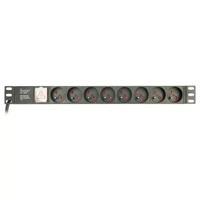 Gembird Listwa zasilająca rack 8 x French socket/3m