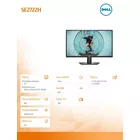 Dell Monitor SE2722H 27 cali LED VA 1920x1080/HDMI/VGA/3Y