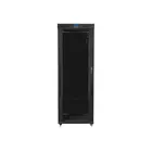 Lanberg Szafa instalacyjna rack stojąca 19 42U 800x800 czarna, drzwi szklane LCD (Flat pack)