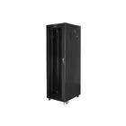 Lanberg Szafa instalacyjna rack stojąca 19 42U 800x800 czarna, drzwi szklane LCD (Flat pack)