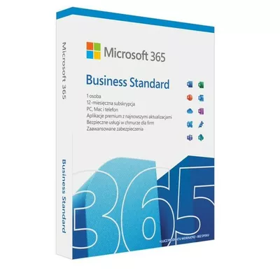 Microsoft 365 Business Standard PL P8 1Y Win/Mac KLQ-00686 Zastępuje P/N: KLQ-00472