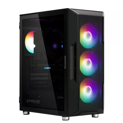 Zalman Obudowa I3 Neo ATX Mid Tower RGB 4xwentylator, czarna