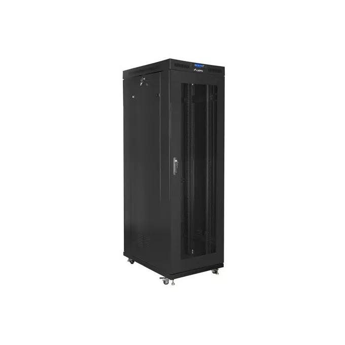 Lanberg Szafa instalacyjna rack stojąca 19 42U 800x1000 czarna, drzwi perforowane LCD (Flat pack)